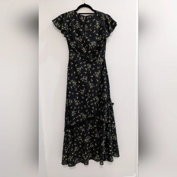 Forever New midi maxi black floral evening dress - Picture 6 of 7